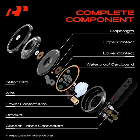 A-Premium Electric Disc Horn Compatible with Hyundai Elantra, Sonata, Santa Fe, Accent, Tucson ix35, Genesis, Verna i30 Genesis & Kia Forte, Sportage, Rio, Carnival, Cerato in Saudi Arabia
