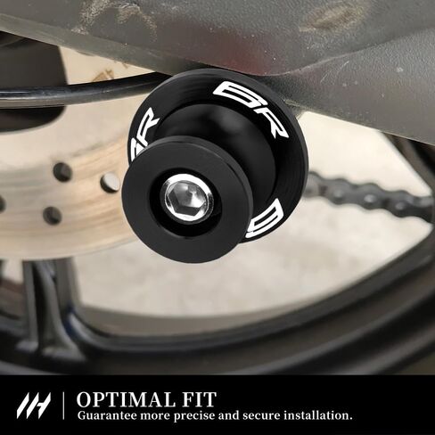 M8 Motorcycle Swingarm Bobbins For Ninja ZX-6R 636 2013-2025 Paddock Stand Mounts with Shock Absorption and Rear Swingarm (See details below) ninja zx-6r 636 Accessories (Black) in Kuwait