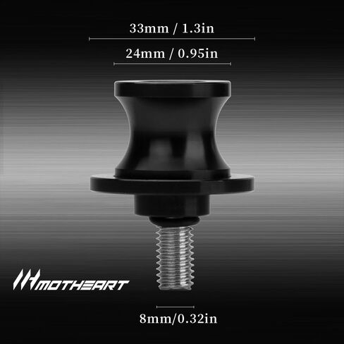M8 Motorcycle Swingarm Bobbins For Ninja ZX-6R 636 2013-2025 Paddock Stand Mounts with Shock Absorption and Rear Swingarm (See details below) ninja zx-6r 636 Accessories (Black) in Kuwait