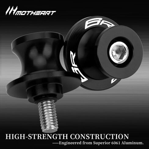 M8 Motorcycle Swingarm Bobbins For Ninja ZX-6R 636 2013-2025 Paddock Stand Mounts with Shock Absorption and Rear Swingarm (See details below) ninja zx-6r 636 Accessories (Black) in Kuwait