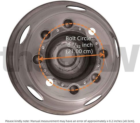 the RAW Polished 17" Wheel Simulators, 8 Lug Wheel Simulator Kit for 2011-Current Chevrolet/GMC C/K3500 Dually Wheel Cover Set, for 17" x 6.5" Dual Wheel, Bolt on mounting (L304 Stainless Steel) in Kuwait