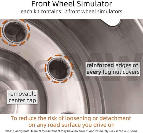 the RAW Polished 17" Wheel Simulators, 8 Lug Wheel Simulator Kit for 2011-Current Chevrolet/GMC C/K3500 Dually Wheel Cover Set, for 17" x 6.5" Dual Wheel, Bolt on mounting (L304 Stainless Steel) in Kuwait