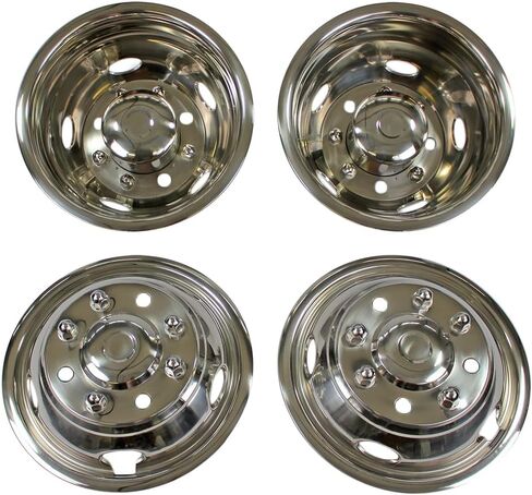 Set of Four 17" Dually Bolt-On Wheel Simulators for Chevy Silverado 3500HD 11-25 in Saudi Arabia