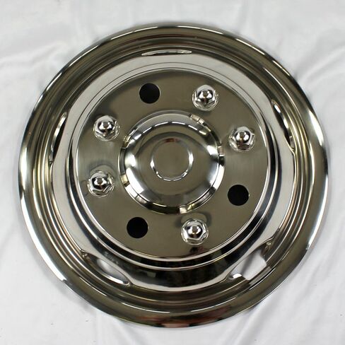 Set of Four 17" Dually Bolt-On Wheel Simulators for Chevy Silverado 3500HD 11-25 in Saudi Arabia