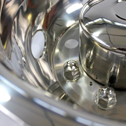 Set of Four 17" Dually Bolt-On Wheel Simulators for Chevy Silverado 3500HD 11-25 in Saudi Arabia