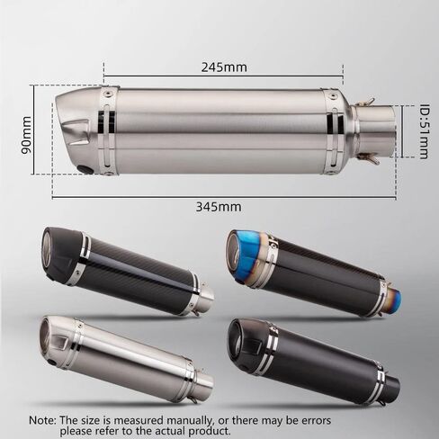 ل Aerox155 NVX155 NVX125 لأيروكس 155 NVX 155 125 هروب عادم الدراجة النارية تعديل أنبوب الرابط الأمامي 51 ملم كاتم الصوت in Saudi Arabia