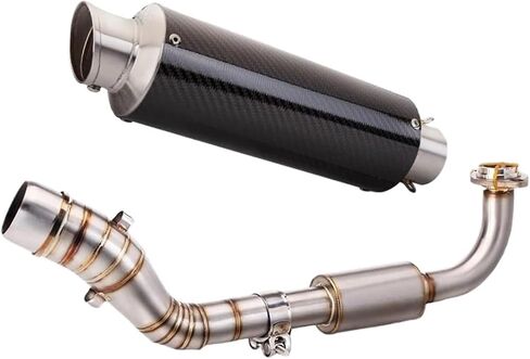 ل Aerox155 NVX155 NVX125 لأيروكس 155 NVX 155 125 هروب عادم الدراجة النارية تعديل أنبوب الرابط الأمامي 51 ملم كاتم الصوت in Saudi Arabia