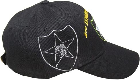 Black 2nd Second Infantry Division Army Hat Baseball Ball Cap Veteran Licensed in Saudi Arabia