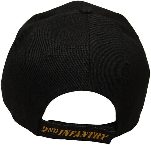 Black 2nd Second Infantry Division Army Hat Baseball Ball Cap Veteran Licensed in Saudi Arabia