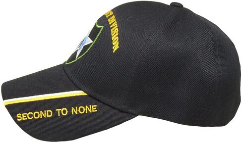 Black 2nd Second Infantry Division Army Hat Baseball Ball Cap Veteran Licensed in Saudi Arabia