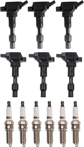 TRQ Ignition Kit Kit Ignition Coil Sparks توافق مع 2018-2020 Genesis G80 2020-2023 Hyundai Palisade 2016-2020 Kia Cadenza 2018-2021 Sedona Sorento 2020-2021 Telluride in Saudi Arabia