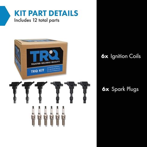 TRQ Ignition Kit Kit Ignition Coil Sparks توافق مع 2018-2020 Genesis G80 2020-2023 Hyundai Palisade 2016-2020 Kia Cadenza 2018-2021 Sedona Sorento 2020-2021 Telluride in Saudi Arabia