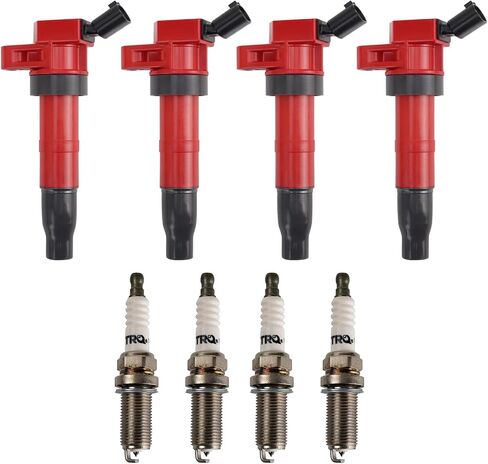 TRQ Performance Ignition Kit Red متوافق مع 2010-2014 Hyundai Genesis Coupe 2010-2012 Santa Fe 2009-2010 Sonata 2010-2013 Tucson Kia Forte Koup Optima Rondo 2011-2012 Sorento in Saudi Arabia