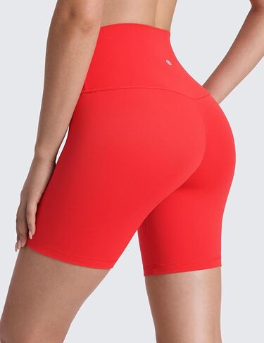 CRZ YOGA Womens ButterLuxe Biker Shorts 6 Inches - High Waisted Workout Running Volleyball Spandex Yoga Shorts in Kuwait