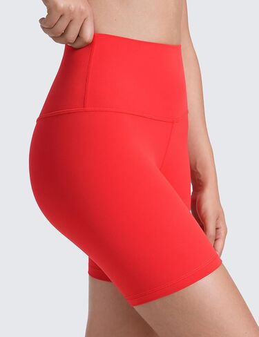 CRZ YOGA Womens ButterLuxe Biker Shorts 6 Inches - High Waisted Workout Running Volleyball Spandex Yoga Shorts in Kuwait