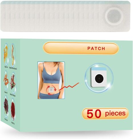 50pcs/Box Mugwort Patch/Patches ، ملصق بطن Mugwort ، Wormwood Belly Patch Magnet Butly Butting Patch Natural Wormwood Patch Natural Herbal Patch للنساء والرجال in Saudi Arabia