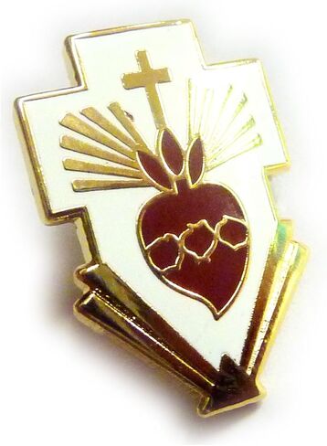 Sacred Heart of Jesus Christ Cross Catholic Christian Hat Jacket Tie Tack Lapel Pin in Saudi Arabia
