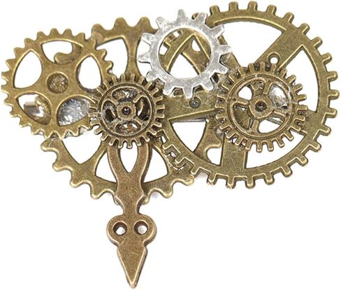 دبوس بروش Steampunk Vintage للنساء للنساء ملحقات أنيقة التروس الشرير بروشات صفن البالين in Saudi Arabia