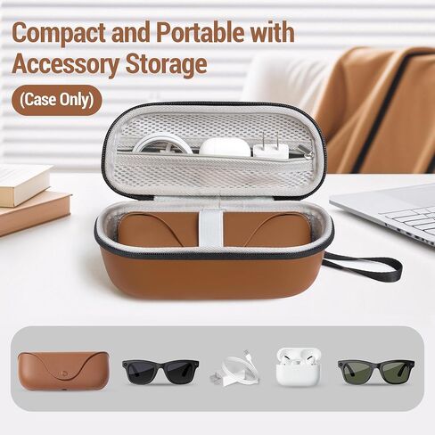 علبة حمل شاقة لـ Ray-Ban Meta Wayfarer و Skyler و Headliner Smart Graving Box و Hard Smart Glasses و Rayban Meta Accessories و Eyewear Sunglasses Portable و Travel in Kuwait