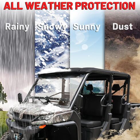 StarknightMT UFORCE 1000 Windshield, Vented UFORCE Windshield Compatible with CFMOTO UFORCE 1000/1000 XL 2019-2024, Heavy--duty UFORCE 1000 Accessories Clear Front Window in Saudi Arabia