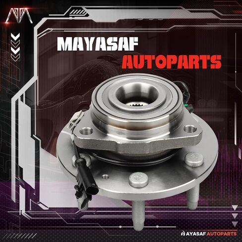 MAYASAF 515096 [4WD/AWD Only] Front Wheel Hub Bearing Assembly 6 Lugs w/ABS for 2007-2013 Chevy Tahoe/Silverado(Suburban)1500/Avalanche, 07-14 Escalade (ESV/EXT), 07-13 Sierra 1500/Yukon(XL) 1500 in Saudi Arabia