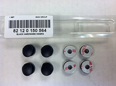 BMW Replacement Black License Plate Hider Screw Covers in Saudi Arabia