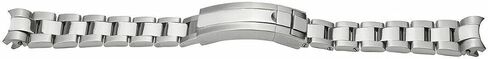 Ewatchparts 20mm Oyster Watch Band Bracelet Compatible With Rolex Yachtmaster Submariner Explorer Glide Flip Lock Shiny in Saudi Arabia