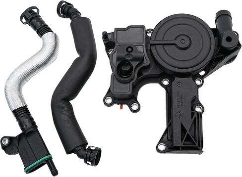 PCV Valve Engine Crank Crank Deat Seplator Kit Kit Kit Termable مع Audi A3 A4 A5 A5 Q5 TT VW Beetle CC Jetta Passat Tiguan 2.0T ، يحل محل# 06H103495AB ، 06H103495AH ، 06H103495B in Saudi Arabia