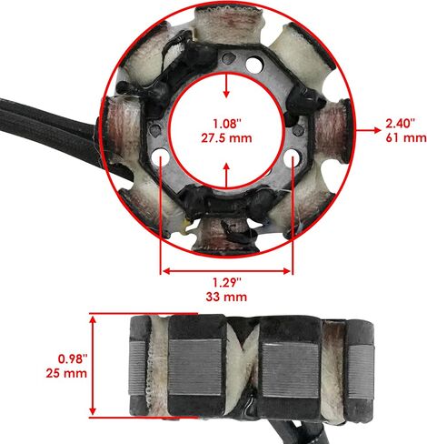 Caltric Stator متوافق مع Honda CRF250X CRF250 X 2004 2005 2006 2007 2008 2009-2017 المولد in Kuwait