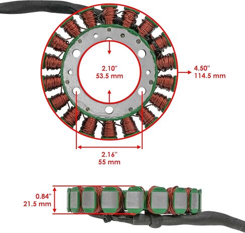 Caltric Stator and Gasket Compatible with Kawasaki Brute Force 750 4X4I Kvf750 Kvf 750 2005-2007 in Saudi Arabia