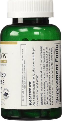 Swanson Blackstrap Molasses - Natural Iron Supplement Promoting Healthy Skin - Premium Wellness Formula - (120 Capsules, 29mg Each) in Saudi Arabia