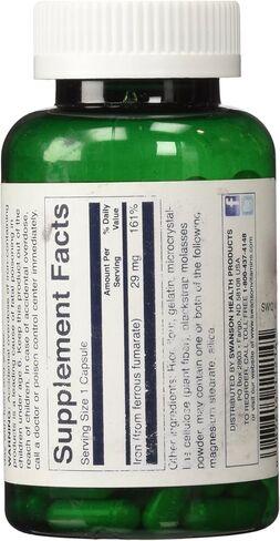 Swanson Blackstrap Molasses - Natural Iron Supplement Promoting Healthy Skin - Premium Wellness Formula - (120 Capsules, 29mg Each) in Saudi Arabia
