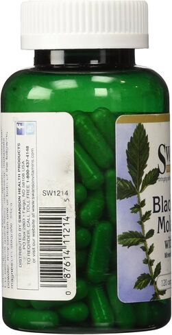Swanson Blackstrap Molasses - Natural Iron Supplement Promoting Healthy Skin - Premium Wellness Formula - (120 Capsules, 29mg Each) in Saudi Arabia