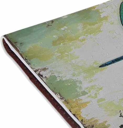 Dragonfly Passport Holder for Travel Vintage Art Green PU Leather Passport Cover Wallet Cute Passport Card Holder for Women and Men in Saudi Arabia