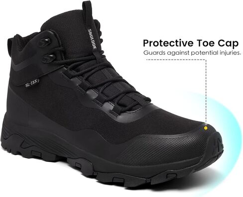 SHULOOK Men's Waterproof Hiking Boots Outdoor Lightweight Breathable Trekking Camping Mountaineering Shoes in Kuwait