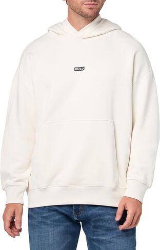HUGO Men's Back Printed Logo Hooded Sweatshirt in Saudi Arabia