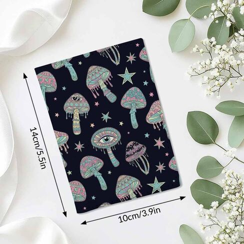 Dragonfly Passport Holder for Travel Vintage Art Green PU Leather Passport Cover Wallet Cute Passport Card Holder for Women and Men in Saudi Arabia