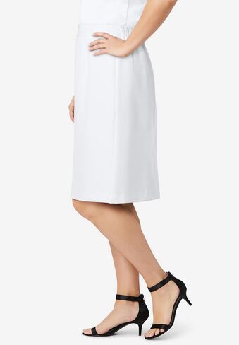 Jessica London Women's Plus Size Casual Tummy Control Bi-Stretch Pencil Skirt in Saudi Arabia