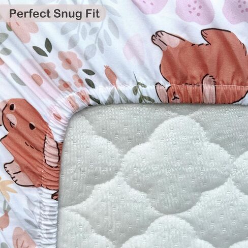 4 Pack Bassinet Fitted Sheets Compatible with 19" x 33" Koolababy, Cowiewie and IKOMZY Baby Bassinet, Soft and Skin-Friendly, Mint Green and Color Rainbow in Kuwait