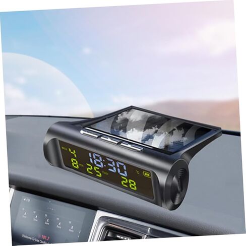 سيارة كرة مكشوف السيارات الرقمية مقياس الحرارة التي تعمل بالطاقة الشمسية تاريخ درجة الحرارة مركبة مركبة مركبة مركبة in Kuwait