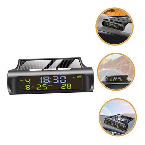 سيارة كرة مكشوف السيارات الرقمية مقياس الحرارة التي تعمل بالطاقة الشمسية تاريخ درجة الحرارة مركبة مركبة مركبة مركبة in Kuwait