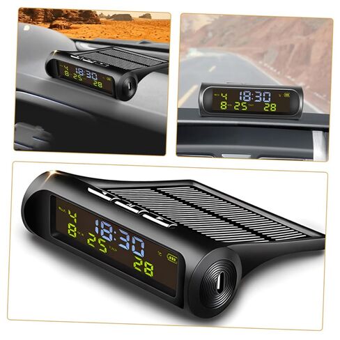 سيارة كرة مكشوف السيارات الرقمية مقياس الحرارة التي تعمل بالطاقة الشمسية تاريخ درجة الحرارة مركبة مركبة مركبة مركبة in Kuwait