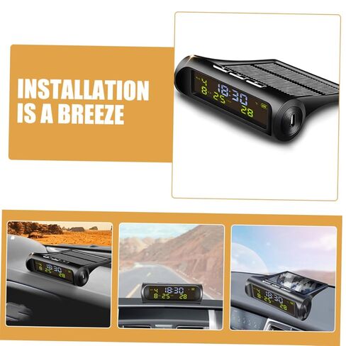 سيارة كرة مكشوف السيارات الرقمية مقياس الحرارة التي تعمل بالطاقة الشمسية تاريخ درجة الحرارة مركبة مركبة مركبة مركبة in Kuwait