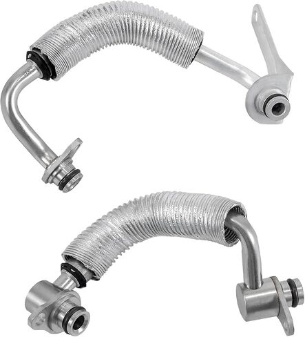 2pcs خط سائل التبريد الشاحن التوربيني متوافق مع BMW 228i 320i 328i 428i 528i x1 x3 x4 z4 2009-2019 استبدال 11538663516 11538663517 in Saudi Arabia