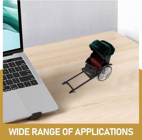 Vaguelly Vintage Car Model Toy - Retro Rickshaw Figurine Vintage Jinrikisha Bike Model Old Style Sculpture Desktop Tricycle Ornament Home Decoration in Saudi Arabia