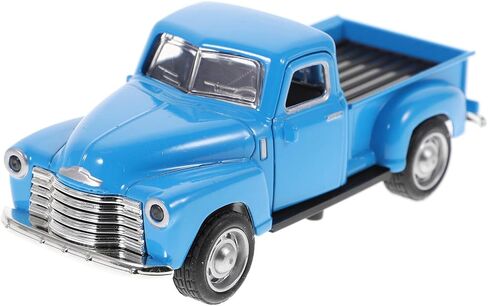NUOBESTY Die Cast Pickup Truck Model Retro Alloy Car for Home Desk Decor (Sky-Blue) in Saudi Arabia