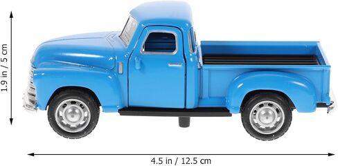 NUOBESTY Die Cast Pickup Truck Model Retro Alloy Car for Home Desk Decor (Sky-Blue) in Saudi Arabia
