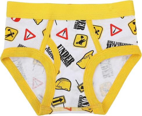 Bioworld Construction Trucks Toddler Boys Cotton Briefs With Pouch (5 Pack) in Saudi Arabia