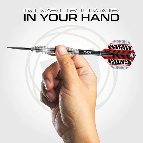 WINMAU Maverick 21-25 Gram Professional Steeltip Tungsten Darts Set with Flights and Stems (Shafts) in Saudi Arabia