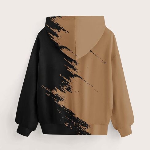 Boys Hoodies Cool 3D Graphic Print Pullover with Pocket Kids Fashion Warm Winter Hooded Sweatshirts in Saudi Arabia
